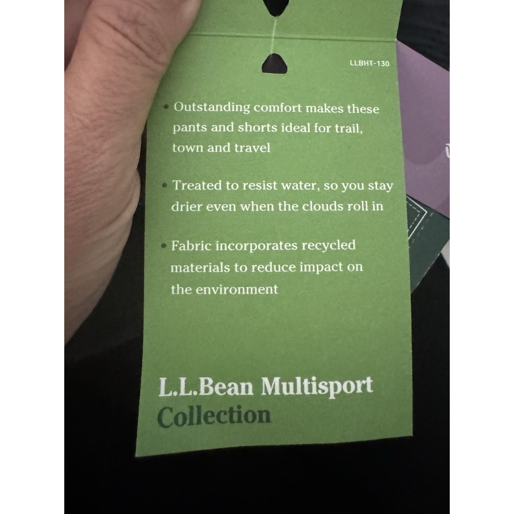 LL Bean Multisport Pants Carbon Navy Drawstring Elastic Waist Mens Size XL x 28" - Picture 7 of 11